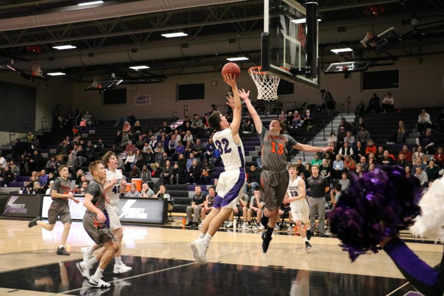 Junior Ethan ODonnell takes a floater last year against Washington.