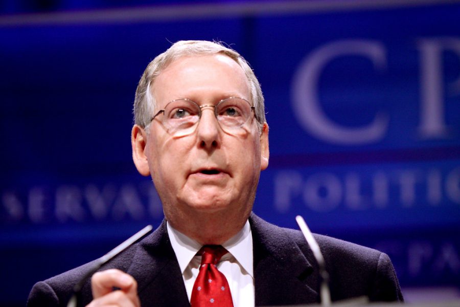 Senate+Majority+Leader+Mitch+McConnell%2C+Kentucky%2C+has+held+his+position+since+2015+when+the+Republicans+regained+control+of+the+Senate.