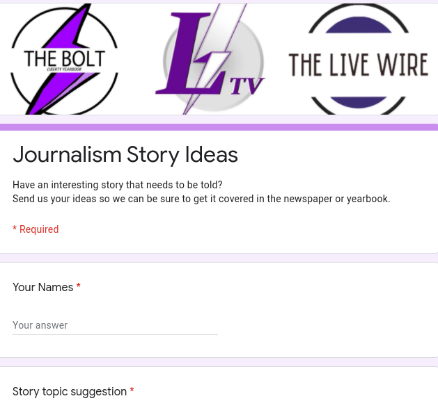Live Wire Story Suggestions