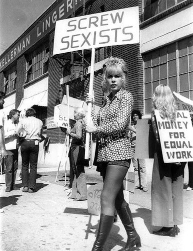 A women's rights protest that took place during the 1960's. (Creative Commons image)