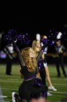 Laura Pitkin, 11, performing during halftime at a Liberty football game.
