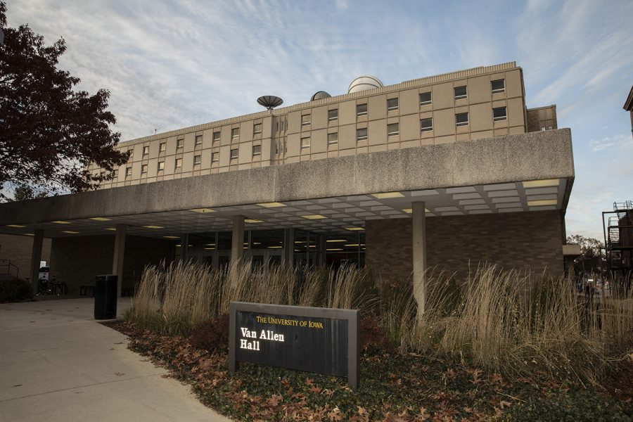 The shooting occurred at the physics department of the University of Iowa.