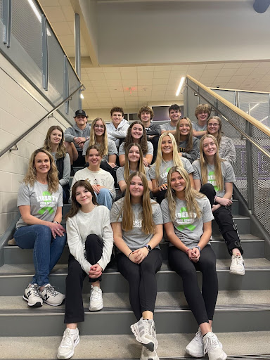 Members of the You Matter Club pose for a group picture.