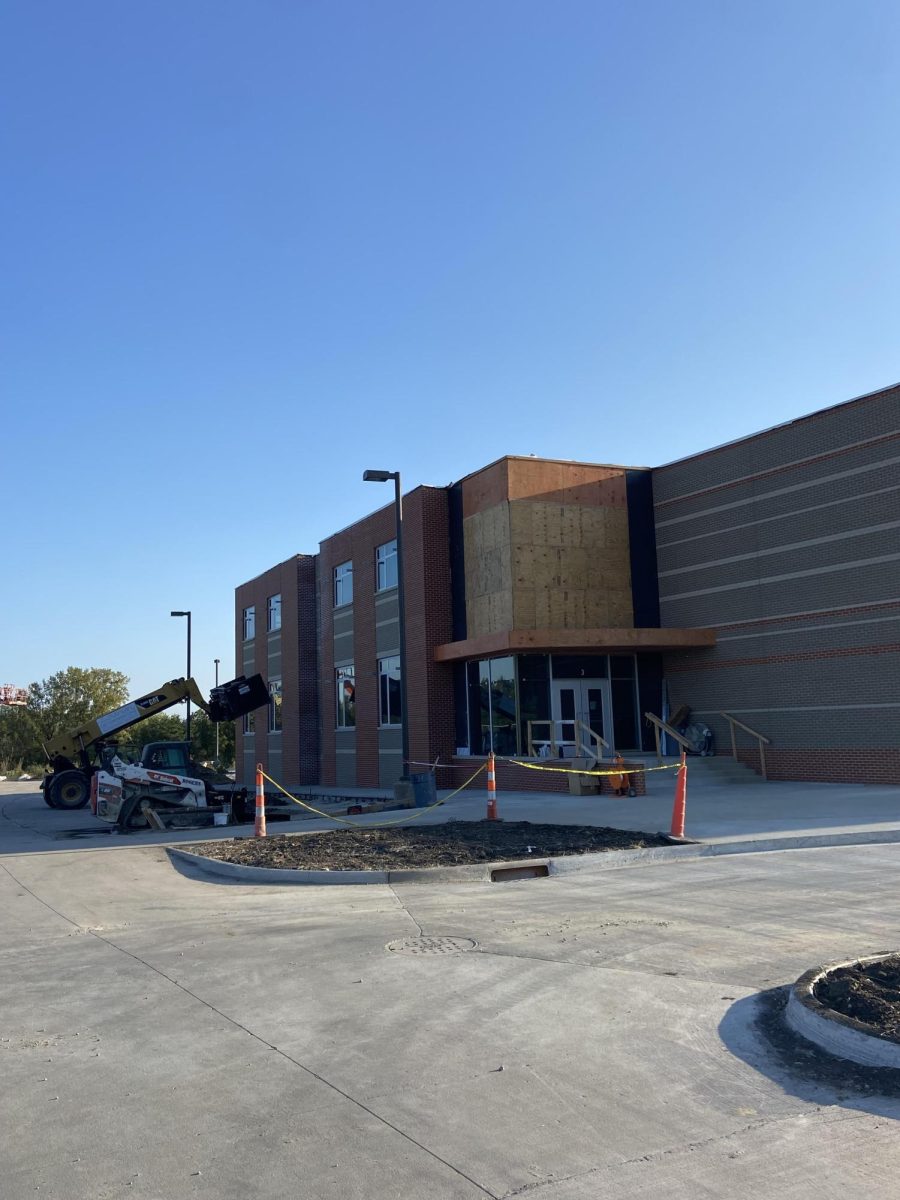 Construction on North Central Junior High continues as students start the school year.