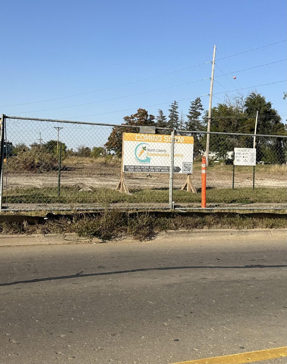 The North Liberty Food Pantry is currently constructing a new building, which will help serve the growing population of those in need.