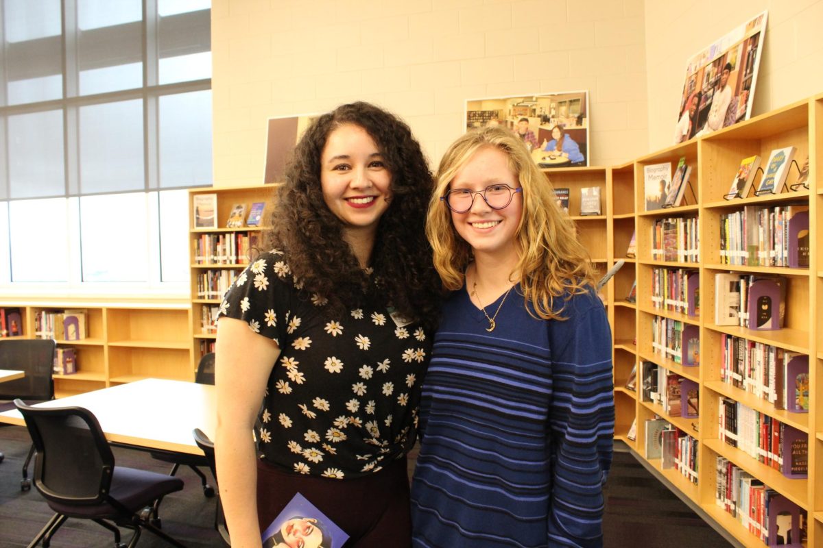 Students were very excited to meet Tatiana, having her sign their books and getting photos with her. (photo given with permission by Leah Carlson)