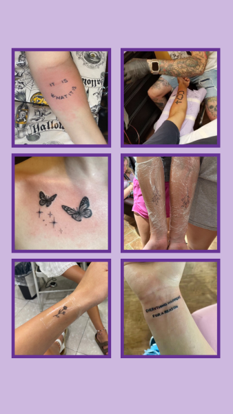 Pew Research Center concludes that almost one-third of Americans have tattoos. (photos for design given with permission by Harmony Lane, Marcus Anderson, Jenna Noel)