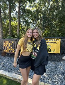 Allie Kirchner, 12, and Reese Anderson, 12, are rooming together next year at the University of Iowa. (photo given with permission by Allie Kirchner)