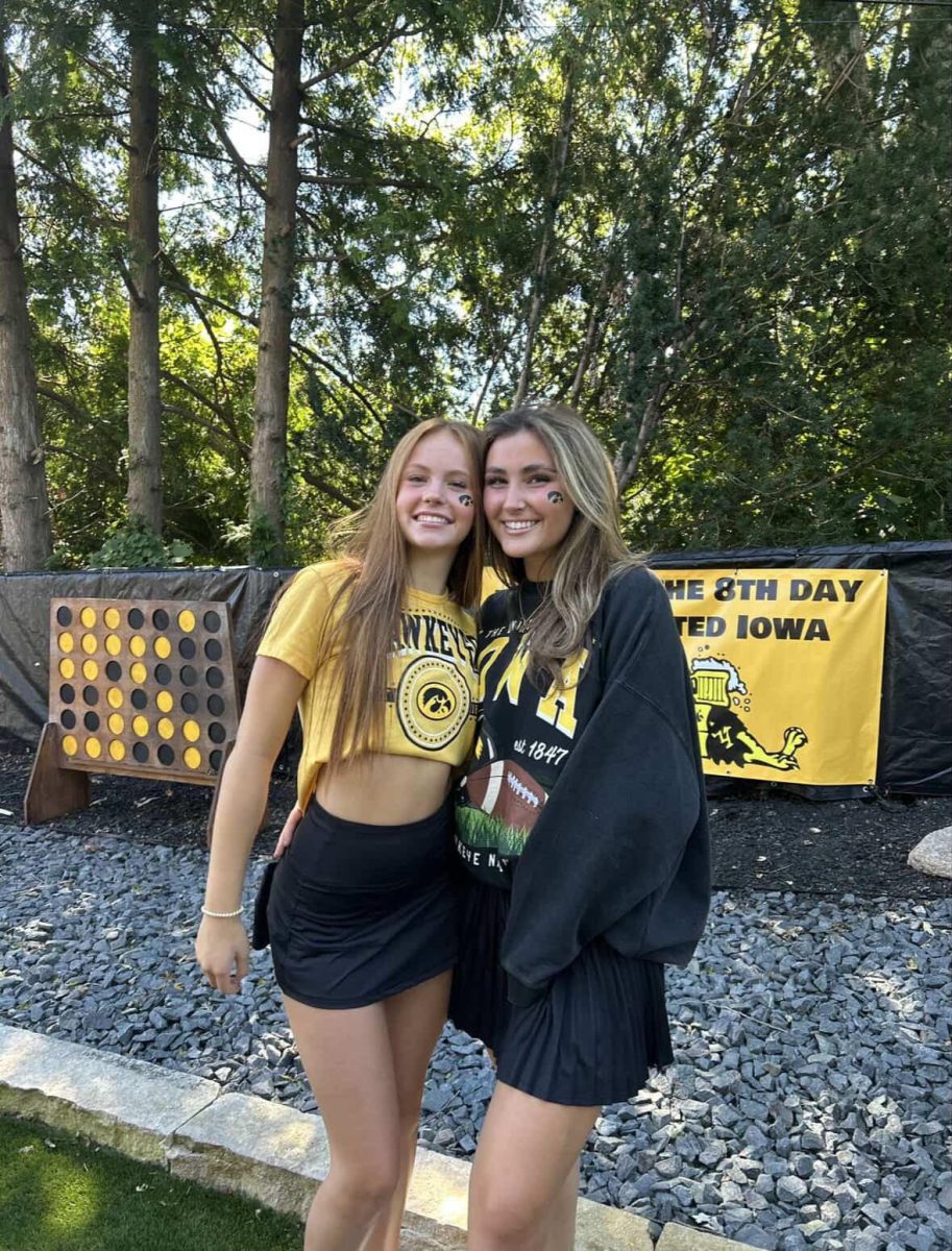 Allie Kirchner, 12, and Reese Anderson, 12, are rooming together next year at the University of Iowa. (photo given with permission by Allie Kirchner)