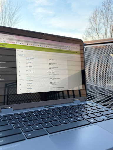 Choosing classes on Infinite Campus is a way for students to plan out all four years of high school  and productively plan for college.
PC: Madison Brodie